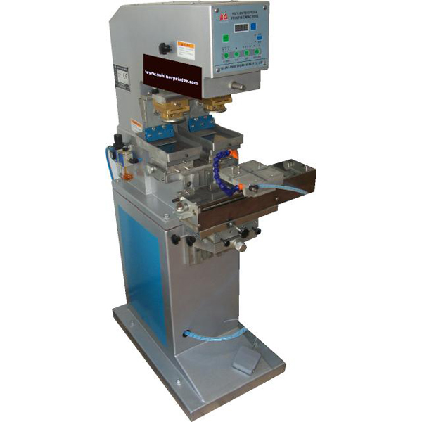 YYC-125-100 ki Renk 10x10cm Ak Hazne Tampon Bask Makinesi